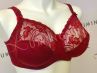 Plaisir Lingerie Sofia Soft Lace -rintaliivit Red Rumba-thumb Kaarituettu, toppaamaton, joustopitsinen täyskuppiliivi 80-105 D-H 1130-RMB