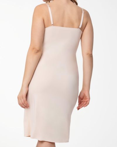 Julimex Lingerie Soft & Smooth Long Slip -alusmekko - Natural Beige  S/34-36 - 2XL/44-46 
