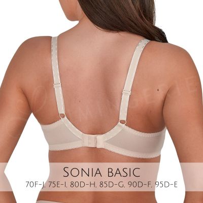 Gaia Lingerie Sonia Semi Soft -rintaliivit Beige Puolitopattu ja kaarituettu liivimalli. 70-105, D-L BS-1058-BEZ