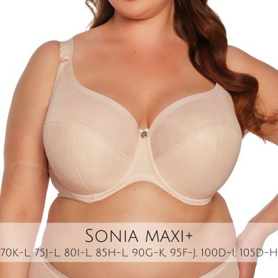 Gaia Lingerie Sonia Semi Soft -rintaliivit Beige Puolitopattu ja kaarituettu liivimalli. 70-105, D-L BS-1058-BEZ