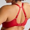 Sculptresse by Panache Sophia UW Stretch Lace Plunge -rintaliivit - Red-thumb Kaarituettu, toppaamaton joustopitsinen plungeliivi. 75-105, F-L 11196-RED