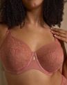 Sculptresse by Panache Sophia UW Stretch Lace Full Cup -rintaliivit - Sienna Rose-thumb Kaarituettu, toppaamaton joustopitsinen täyskuppiliivi. 75-105, E-O 11195-SIE