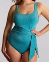 Panache Swimwear Sparkle UW Balcony -uimapuku - Teal-thumb Kaarituettu uimapuku näyttävällä rusetilla. 70-85, F-M SW2050A-TEL