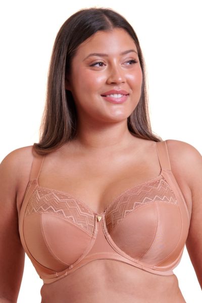 Curvy Kate Spotlight UW Full Cup Side Support -rintaliivit Latte Kaarituettu, toppaamaton täyskuppiliivi. 70-105, G-O CK115111-LAE