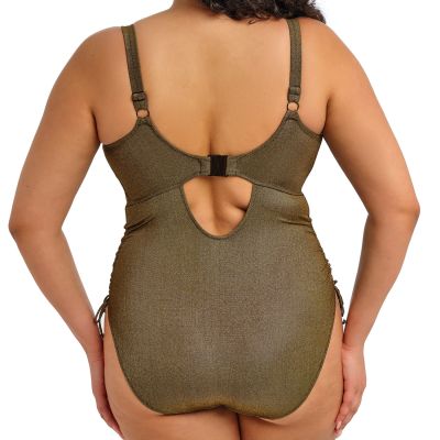 Elomi Sunset Shimmer NW Adj. Side -uimapuku - Gold Rush Kaaritueton kuppikokomitoitettu kokouimapuku. 75-95 G/H - K/L ES803243-GOR