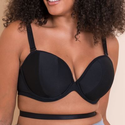 Curvy Kate Superhero Multiway Plunge -rintaliivit Black Kaarituettu, topattu erittäin syvään uurrettu liivimalli muunneltavilla olkaimilla. 70-90, D-M CK-088108-BLK