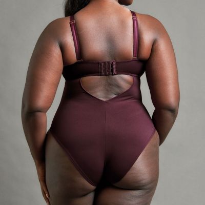 Scantilly by Curvy Kate Swerve NW -meshbody - Mulberry Purple Kaaritueton body säädettävillä ja muunneltavilla olkaimilla E-L-kuppikolle. S/36-38 - 2XL/52-54 ST040711-MLP
