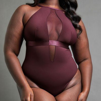 Scantilly by Curvy Kate Swerve NW -meshbody - Mulberry Purple Kaaritueton body säädettävillä ja muunneltavilla olkaimilla E-L-kuppikolle. S/36-38 - 2XL/52-54 ST040711-MLP