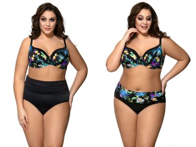 Ava Swimwear Blue Tropical UW Soft -bikiniliivit  65-100, D-L SK-119