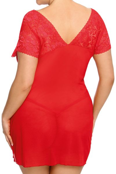 Anaïs apparel Anaïs+ Sydney-pitsimekko punainen  XL-6XL 