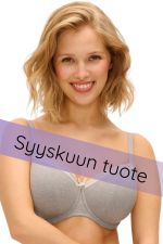 Freya Flirt UW P Half Cup -rintaliivit - Grey Marl