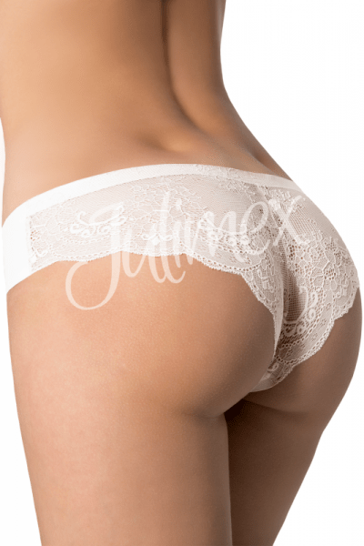 Julimex Lingerie Tanga Panty -brazilianhousut valkoinen Puolipeittävä brazilianhousu S-XL / 34-44 TNG-100/BIALE