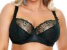 Nessa Tatuaz Soft -rintaliivit musta-petrooli-thumb Kaarituettu, pehmeäkuppinen pitsibalconette 65-110, D-O N034-500-BP