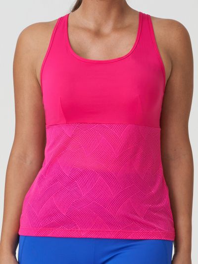 PrimaDonna The Game Tank Top urheilutoppi Electric Pink  S/38 - 3XL/48 6000581-ELP