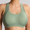 Sculptresse by Panache 9443 Thrive UW NP -urheilurintaliivit - Pale Green-thumb Kaarituettu, toppaamaton urheiluliivi, jossa olkaimissa racerback-mahdollisuus. 75-105, E-O SCU-9443-PAN