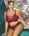 Elomi Tiernie NW -bralette - Tibetan Red-thumb Kaaritueton, toppaamaton pitsi- ja meshbralette. 70-100, E/F - M/N EL303317-TIB