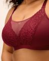 Elomi Tiernie NW -bralette - Tibetan Red-thumb Kaaritueton, toppaamaton pitsi- ja meshbralette. 70-100, E/F - M/N EL303317-TIB