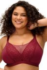 Elomi Tiernie NW -bralette - Tibetan Red-thumb Kaaritueton, toppaamaton pitsi- ja meshbralette. 70-100, E/F - M/N EL303317-TIB