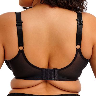 Elomi Tiernie UW Stretch Plunge -rintaliivit - Black Kaarituettu, kokokuppinen ja toppaamaton plunge-liivi joustopitsisellä kupin reunalla. 70-100, E-O EL303334-BLK