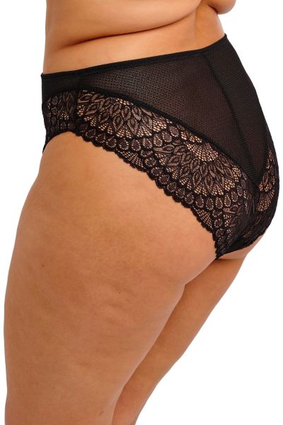 Elomi Tiernie Brief -alushousut - Black Midihousut Tiernie-sarjaan. S/38 - 4XL/50 EL303350-BLK