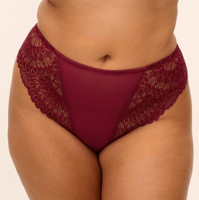 Elomi Tiernie Thong -stringit - Tibetan Red Stringit Tiernie-sarjaan. S/38 - 3XL/48 EL303370-TIB