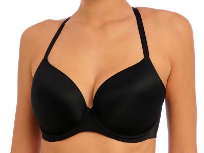 Freya Undetected UW Moulded Demi -t-paitaliivit Black Kaarituettu, topattu t-paitaliivi sileillä kupeilla ja muunneltavilla olkaimilla. 60-85, D-L AA401708-BLK