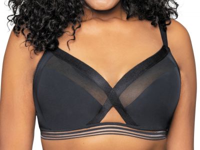 Curvy Kate Unwind-bralette musta Kaaritueton, toppaamaton braletteliivi 65-90 E/F - M/N CK-011110-BLK