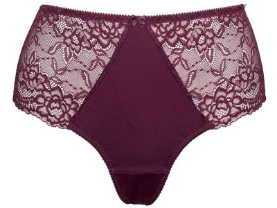 Plaisir Lingerie Valentine-brazilianhousut Dark Cherry Brazilianhousut pehmeästä joustopitsistä. 40-54 2053-24/DRY