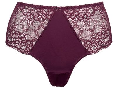 Plaisir Lingerie Valentine-brazilianhousut Dark Cherry Brazilianhousut pehmeästä joustopitsistä. 40-54 2053-24/DRY