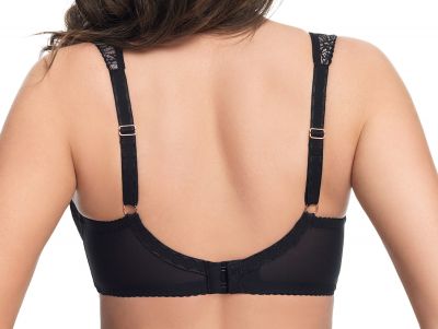 Gorsenia Venezia Soft Side Support -rintaliivit musta Kaarituettu, toppaamaton 65-110, D-M K638-CZA