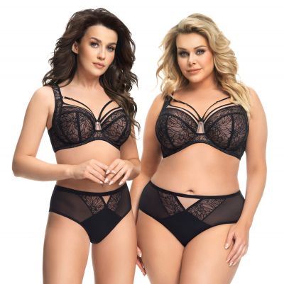 Gorsenia Venezia Soft Side Support -rintaliivit musta Kaarituettu, toppaamaton 65-110, D-M K638-CZA
