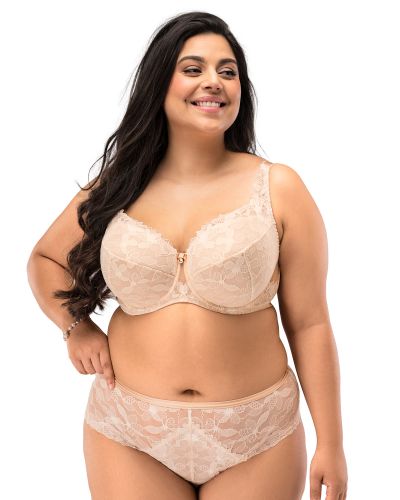 Nessa Vittoria UW Padded -rintaliivit - Beige & Ecru Kaarituettu, topattu lähes kokokuppinen liivimalli. 60-95, D-M VIT-N502-B&E