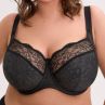 Gaia Lingerie Willow UW Soft -rintaliivit Black-thumb Kaarituettu, toppaamaton, täyskuppinen liivi sivutuella. 75-105, D-O BSM-1320-CZA