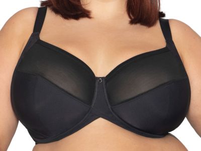 Curvy Kate WonderFull Full Cup -rintaliivit musta Kaarituettu, toppaamaton täyskuppinen liivi erityisillä pehmustetyynyillä kaaritukien päissä 70-105, E-O CK-018-102-BLK