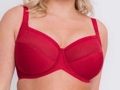 Curvy Kate Wonderfully Full Cup -rintaliivit Strawberry Kaarituettu, toppaamaton täyskuppinen liivi. 70-105, E-O CK-061-102-STY