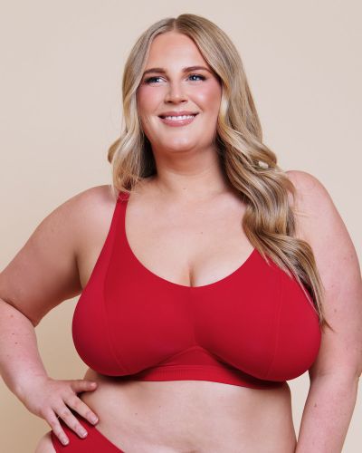 Curvy Kate Zen NW Soft -bralette - Red Kaaritueton bralette säädettävillä olkaimilla. 65-90 E/F - M/N CK093110-RED