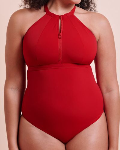 Curvy Kate Zip Tide NW Multiway -uimapuku - Red Kaaritueton kokouimapuku E-L-kupille. S/36-38 - 2XL/52-54 CS-035606-RED