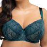 Nessa Zoia UW Soft -rintaliivit - Deep Teal Green-thumb Kaarituettu, pehmeäkuppinen joustopitsiliivi. 65-110, D-P ZOI-500A-GRE