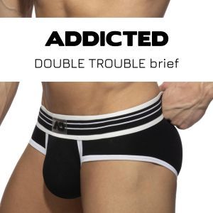Addicted Double Trouble brief black