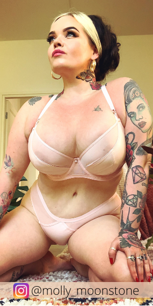 Curvy Kate Lucky Star Blush Pink @molly_moonstone