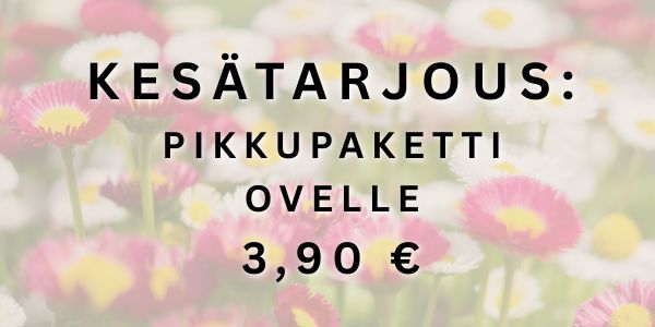 Kesätarjous: Pikkupaketti ovelle 3,90€
