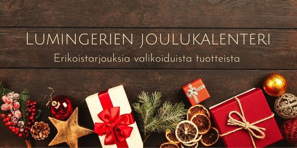 Lumingerien joulukalenterista erikoistarjouksia ihanin hinnoin!