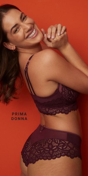 Primadonna First night plunge longline merlot
